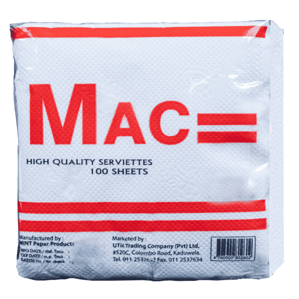 Paper Serviettes MAC 100 sheets