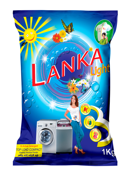 Lanka Light Hi-Active Top Load Compact Detergent – 1kg