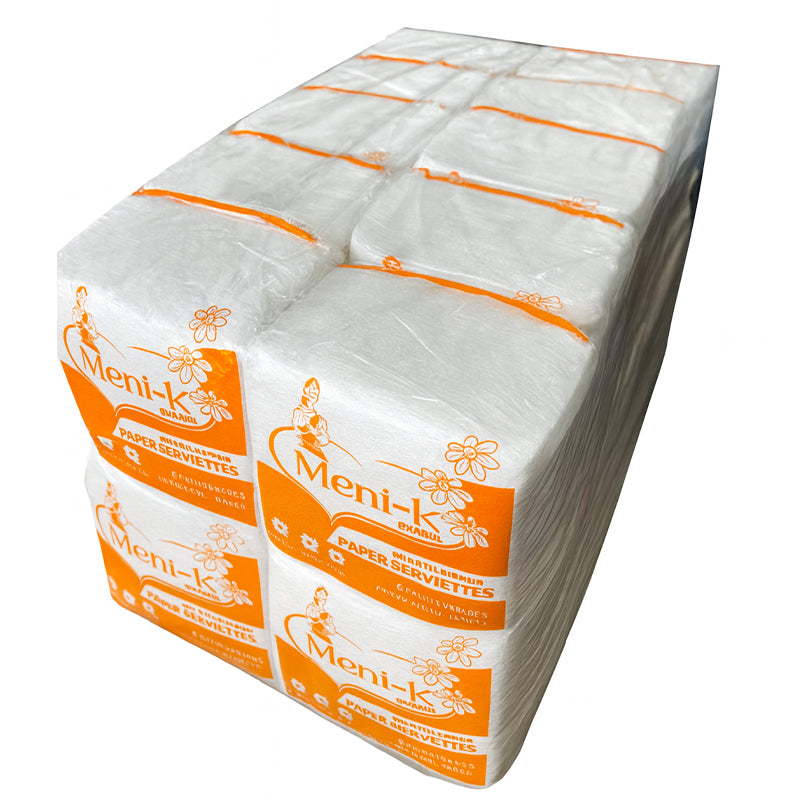 Paper Serviettes Meni-K 1ply Embossed