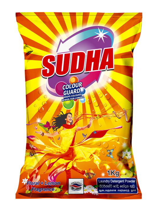 Sudha Colour Guard Laundry Detergent Powder – 1Kg