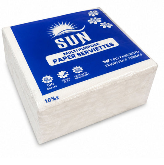 Paper Serviettes Sun 1ply Embossed