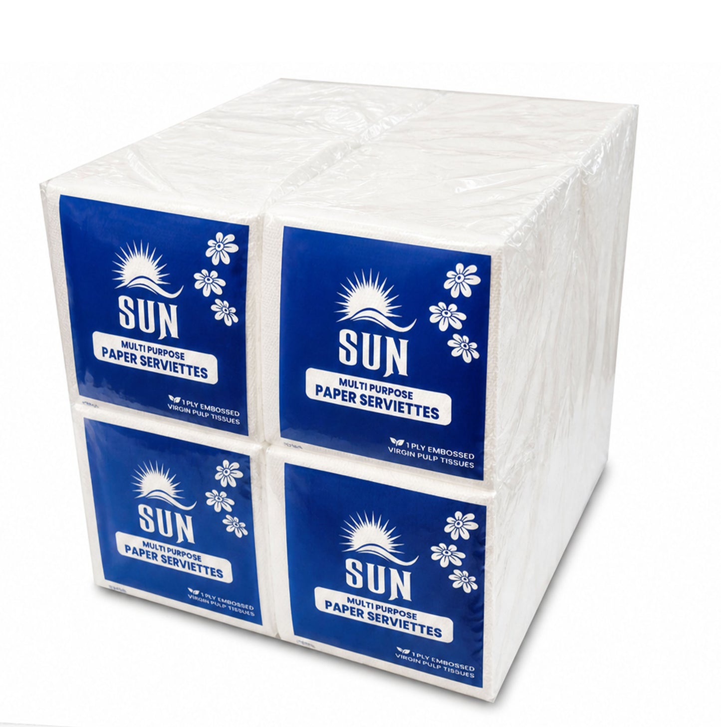 Paper Serviettes Sun 1ply Embossed