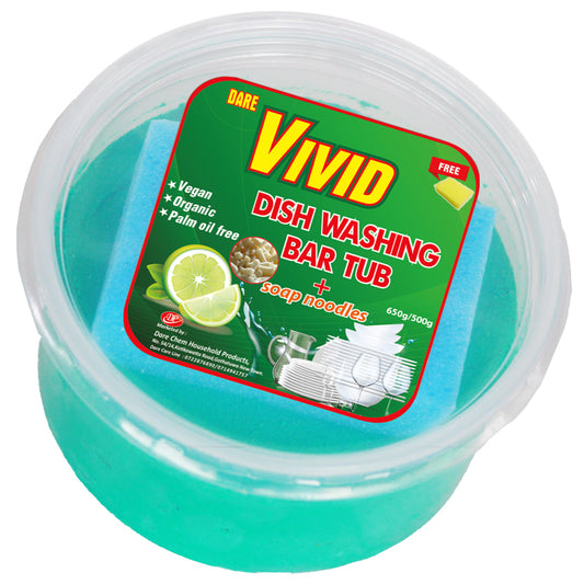 Vivid Dish Washing Bar Tub 500g